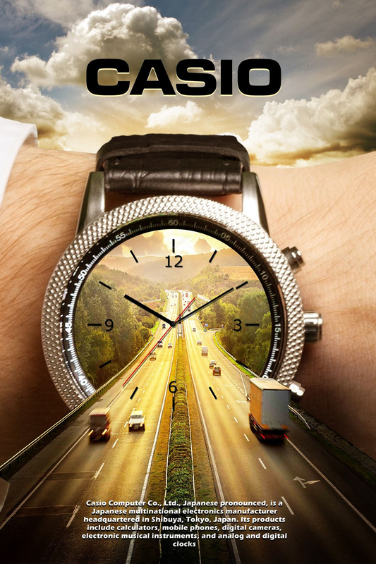 Casio watch advertisement