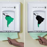 Social Advertising - Save paper - Save the planet (WWF)