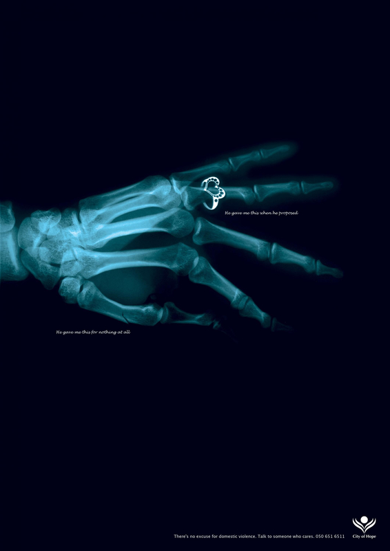 Social Advertising - There's no excuse for domestic violence.