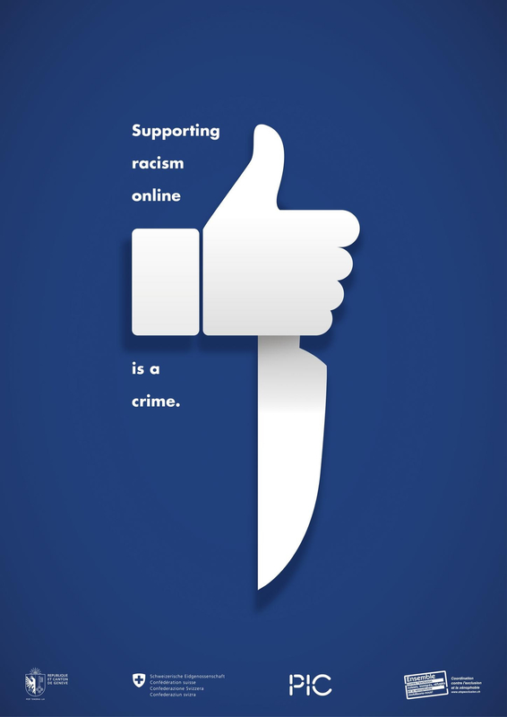 Social Advertising - Supporting racism onlain is a crime