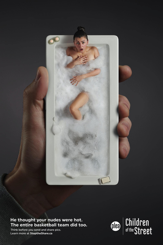 Social Advertising - Think before you send and share pics.