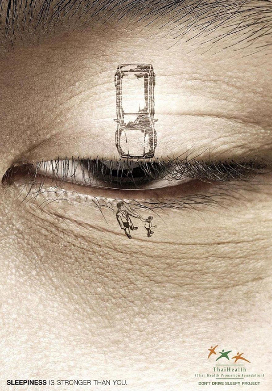 Social Advertising - Sleepiness is stronger than you.