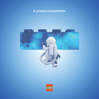 Advertising Lego - A universe of possibilities.
