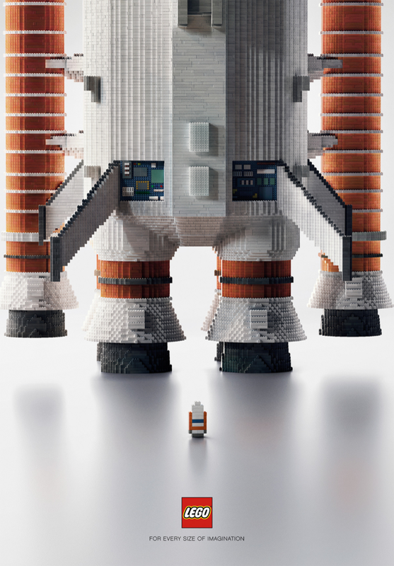 Advertising Lego - Or every size of imagination.