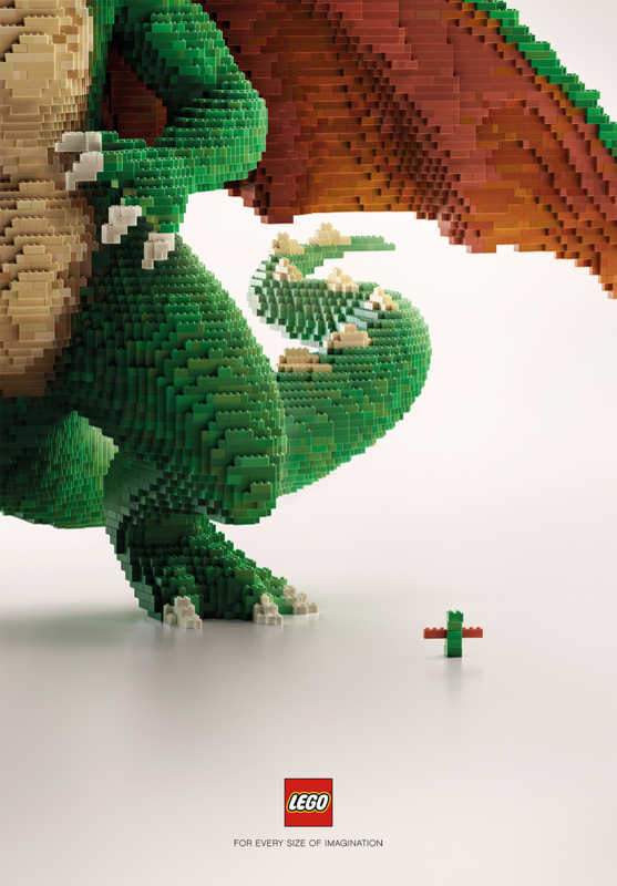 Advertising Lego - Or every size of imagination.