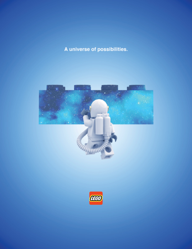 Advertising Lego - A universe of possibilities.