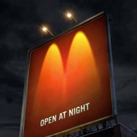 Advertising McDonald’s - Open at night