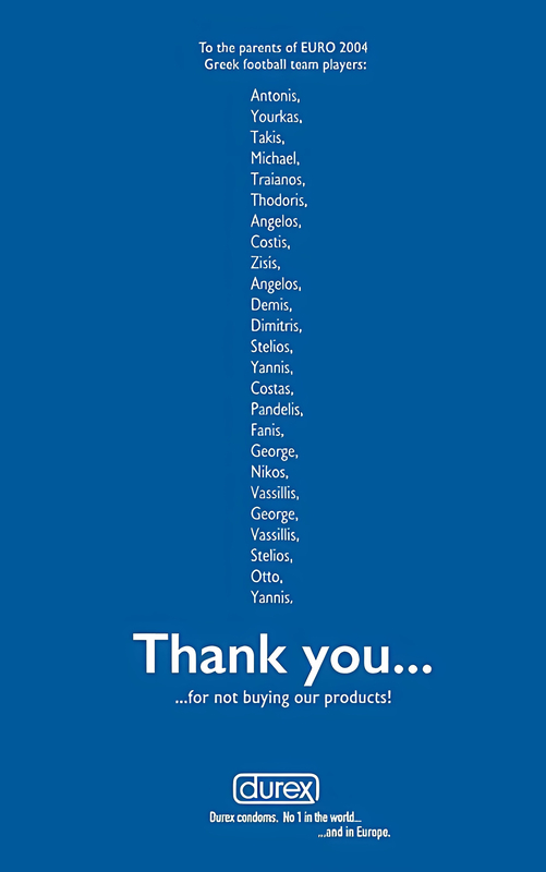 Advertising Durex