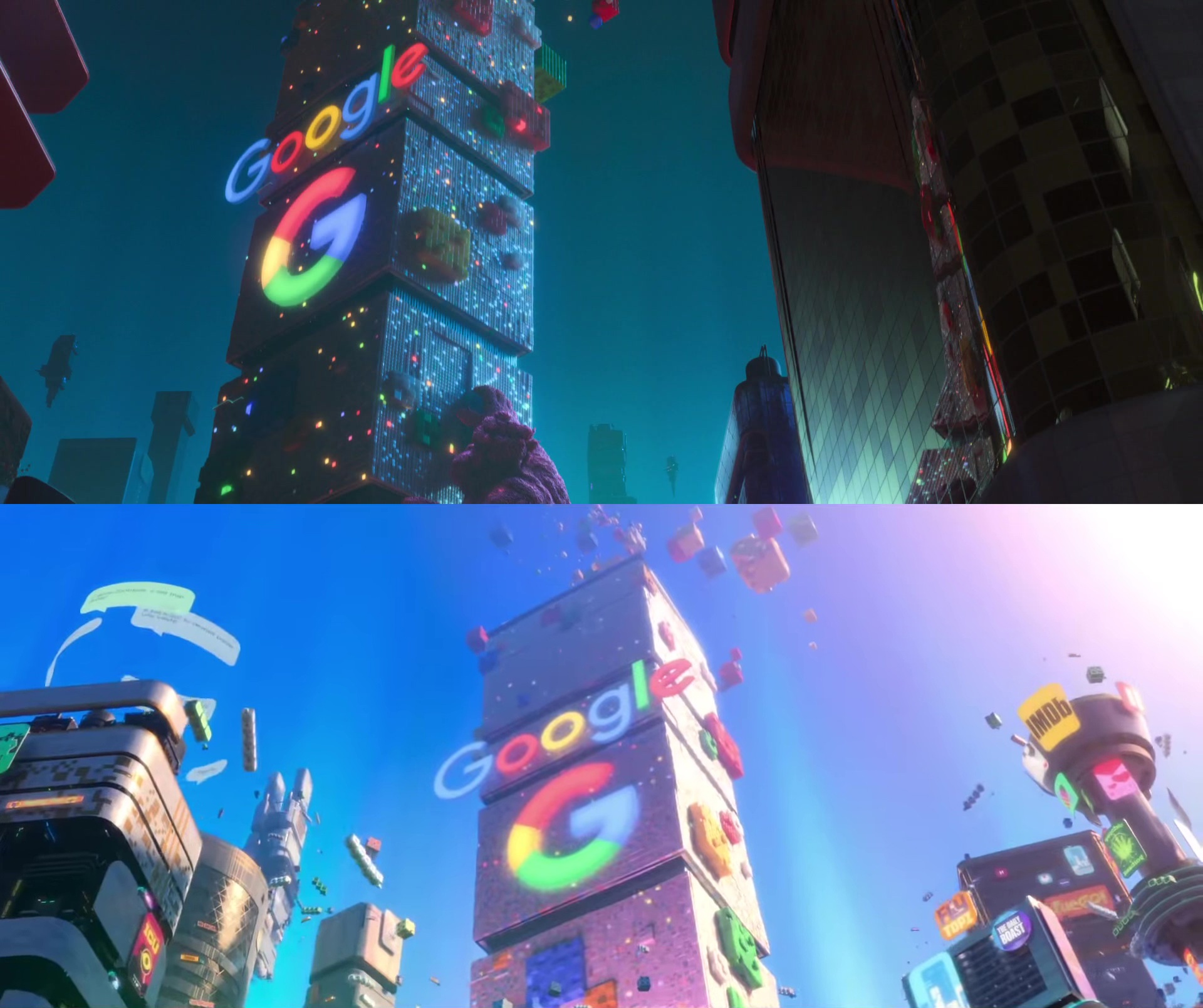 Реклама Google в мультфильме Ralph Breaks the Internet (2018)