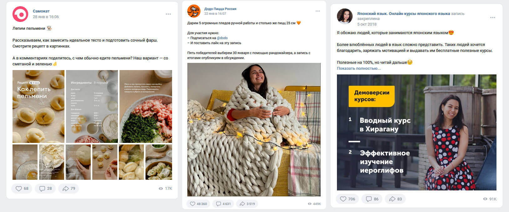 Пример контент-воронки - Первый этап