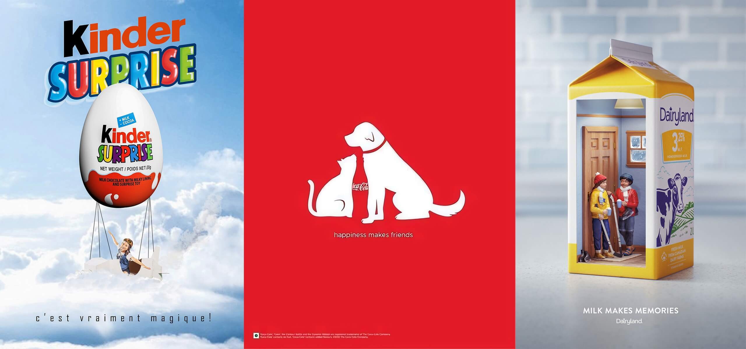 Реклама - Kinder, Coca-Cola и Milk makes memories